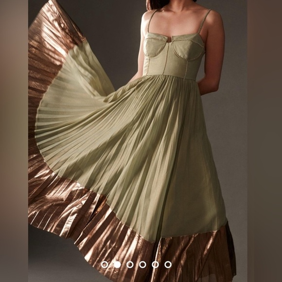 Anthropologie Dresses & Skirts - Anthropologie Size S Petite Verb by Pallavi Singhee Corset Embellished Dress NEW